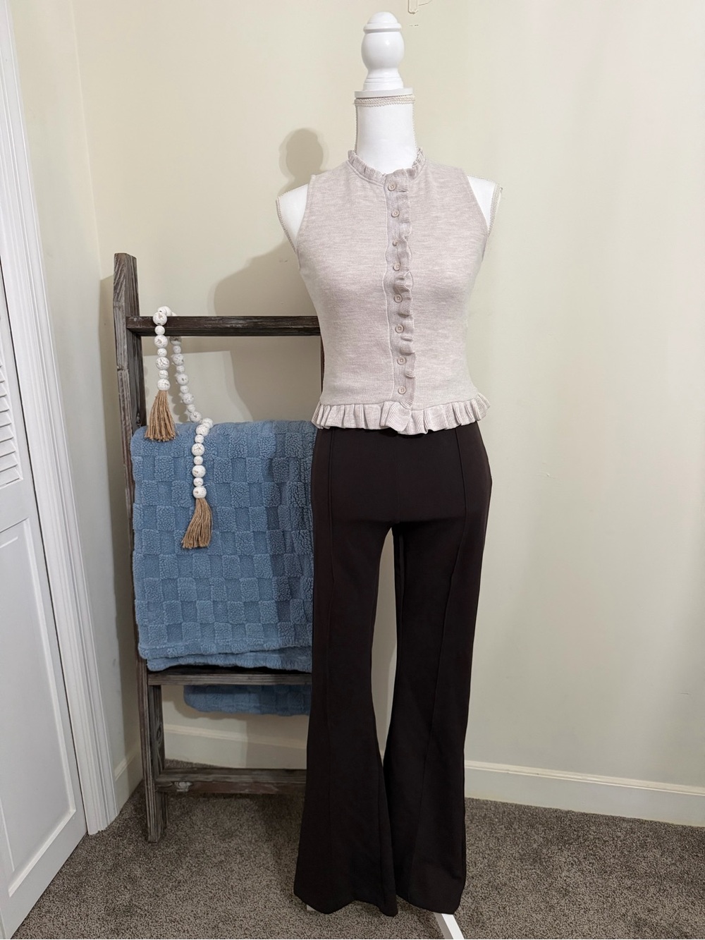 ZARA Slit Flare Trousers NWT! - Picture 4 of 16